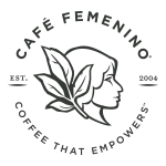 Logo and text of: cafe femenino, established 2006, coffee that empowers.