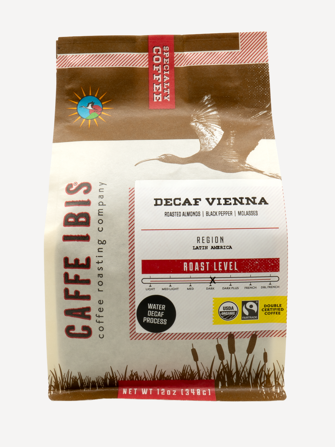 Café tostado vienés orgánico descafeinado