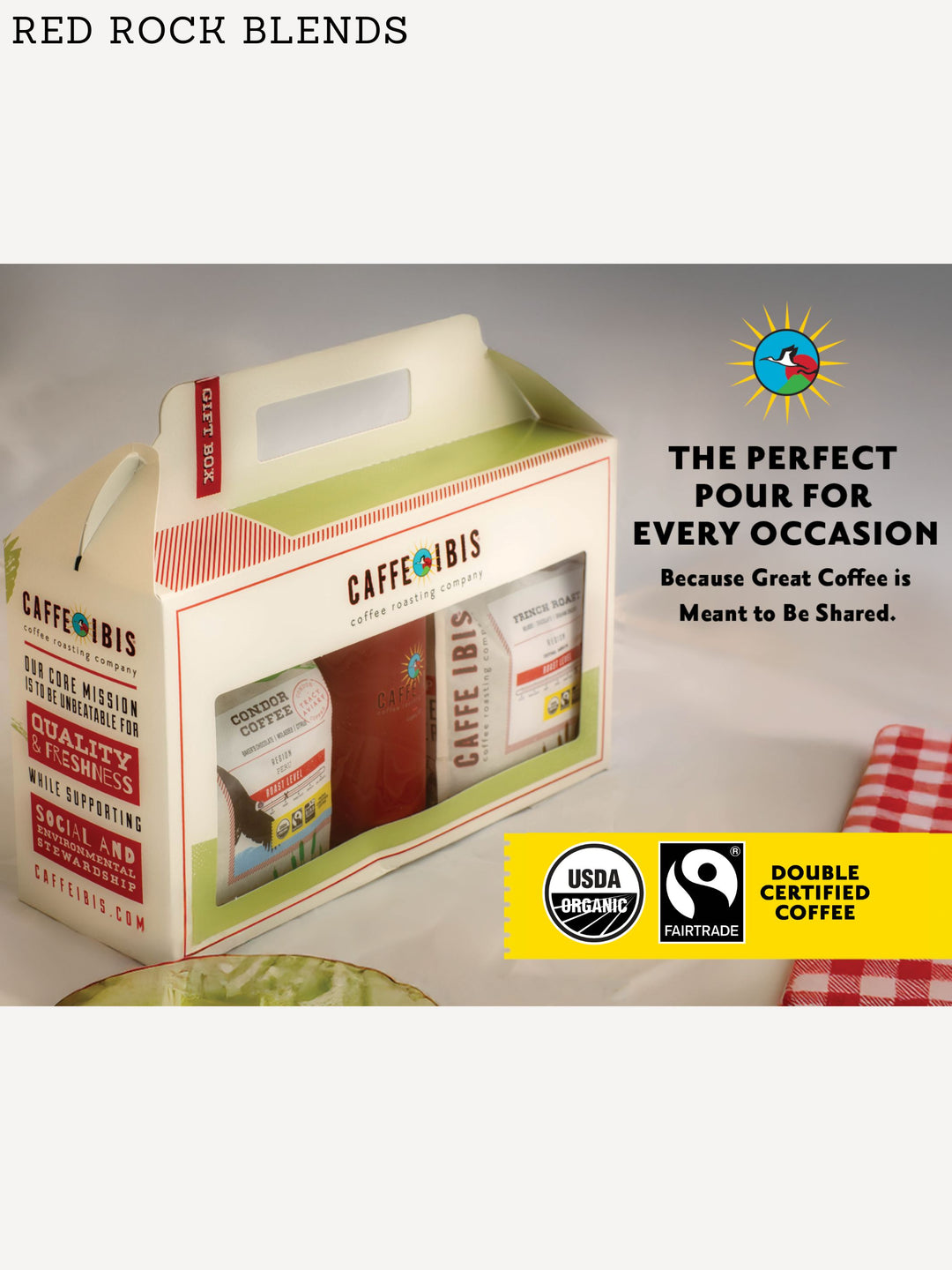 Caffe Ibis Gift Box: Triple-Certified Dark Roasts