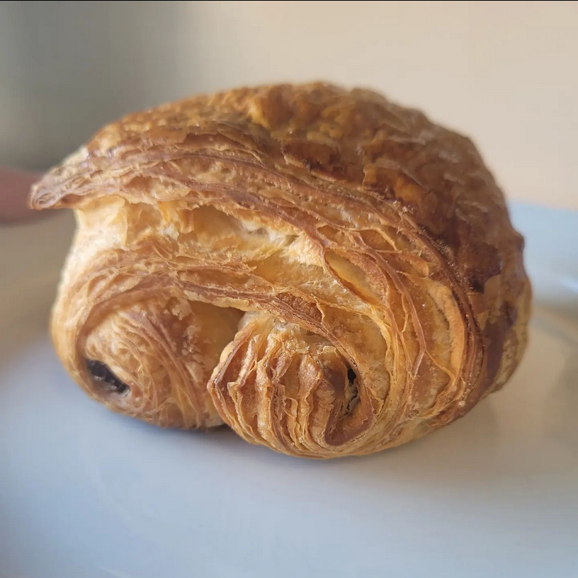 Close-up image of croissant baked by Le Croissant Co.