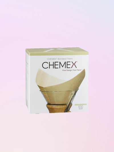 Chemex natural square filters.